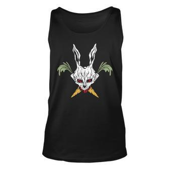 Easter Jolly Bunny Skull Horror Carrot Crossbones Easter Tank Top | Mazezy AU