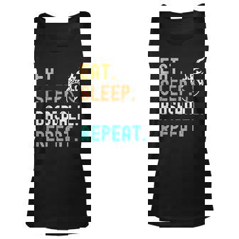 Eat Sleep Baseball Repeat Tank Top | Mazezy