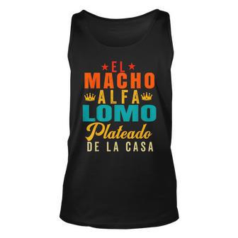 El Macho Lomo Plateado De La Casa Papa Dia Del Padre Unisex Tank Top - Seseable