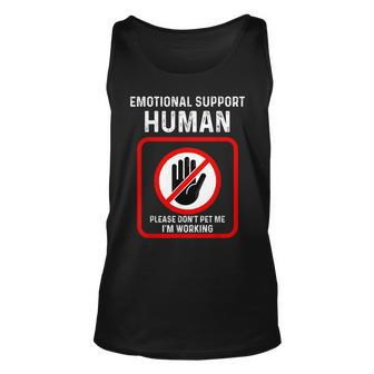 Emotional Support-Human Halloween Costume Do Not Pet Me Tank Top - Monsterry