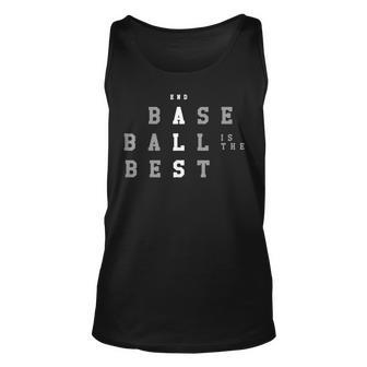 End Als Baseball Is The Best Unisex Tank Top - Seseable
