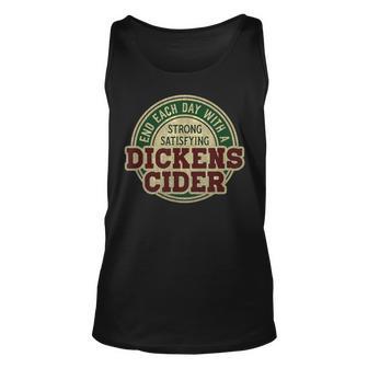 End Each Day With A Strong Satisfying Dickens Cider Tank Top - Thegiftio UK
