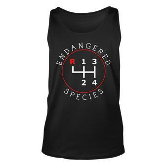 Endangered Species Manual Gearbox Stick Shift 4 Speed 1320 Unisex Tank Top | Mazezy
