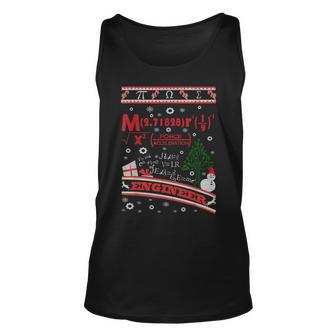 Engineer Ugly Christmas Sweater Engineer T Tank Top | Mazezy
