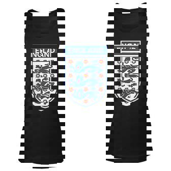England 1982 Soccer Team Jersey British Three Heraldic Lions Tank Top | Mazezy