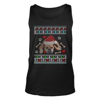 English Bulldog Ugly Christmas Sweater Xmas Tank Top - Monsterry