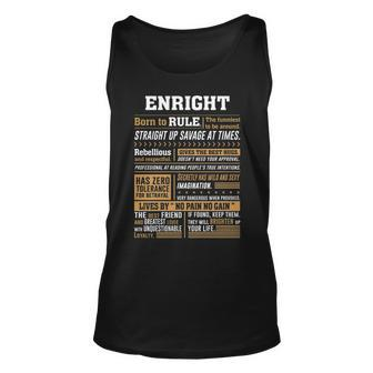 Enright Name Gift Enright Born To Rule Unisex Tank Top - Seseable
