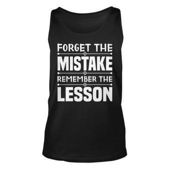 Entrepreneur Forget The Mistake Remember The Lesson Tank Top | Mazezy