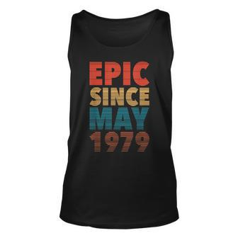 Epic Since May 1979 Vintage 40Th Birthday Gifts Unisex Tank Top | Mazezy