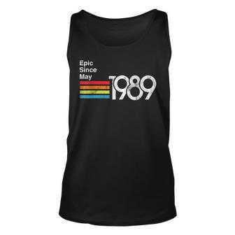 Epic Since May 1989 30Th Birthday Retro Vintage Unisex Tank Top | Mazezy