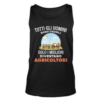 All Men Are Equal Only The Best Become Farmers Italian Words Tank Top | Mazezy