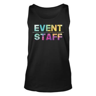 Event Staff - Festival Party Crew Events Organizer Planning Unisex Tank Top - Seseable
