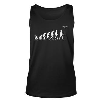 Evolution Flying Drone Unisex Tank Top | Mazezy