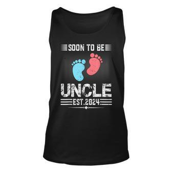 Expecting New Uncle Soon To Be Promoted To Uncle 2024 Gift Unisex Tank Top - Thegiftio UK