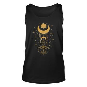 Eye Sun And Moon All Seeing Eye Spiritual Witchy Tank Top - Seseable