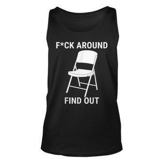F Around And Find Out 2023 Trending Montgomery White Chair Tank Top | Mazezy