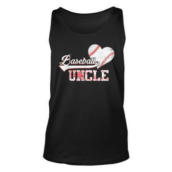 Family Baseball Player Gifts Baseball Uncle Unisex Tank Top | Mazezy
