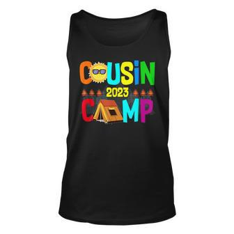 Family Camping Summer Vacation Crew Cousin Camp 2023 Unisex Tank Top - Monsterry AU