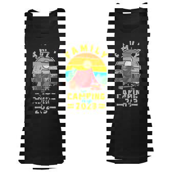 Family Camping Trip 2023 Retro Reunion Cousin Crew Matching Unisex Tank Top | Seseable FR