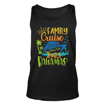 Family Cruise 2023 Bahamas Cruising Together Squad Matching Tank Top | Mazezy