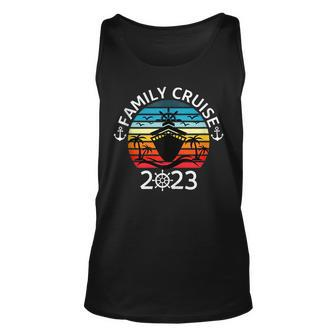Family Cruise 2023 Vacation Funny Party Trip Ship 2023 Unisex Tank Top - Seseable