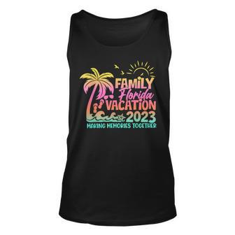 Family Florida Vacation 2023 Summer Vacation Matching Group Unisex Tank Top - Seseable