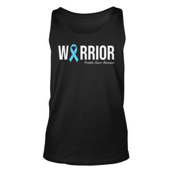 Family Prostate Cancer Awareness Light Blue Ribbon Warrior Tank Top - Monsterry DE