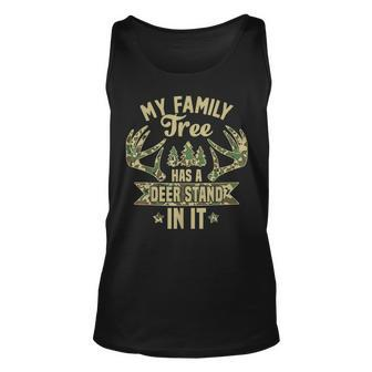 My Family Tree Has A Deer Stand In It Camo Hunting Vintage Tank Top - Monsterry