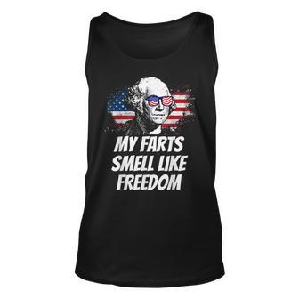 My Farts Smell Like Freedom July 4Th George Washington Freedom Tank Top | Mazezy
