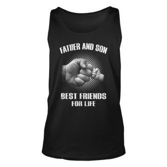 Father & Son Best Friend For Life Daddy Son Fist Bump Gift Unisex Tank Top | Mazezy