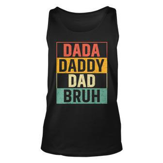 Father Dada Daddy Dad Bruh Fathers Day For Men Vintage Tank Top | Mazezy