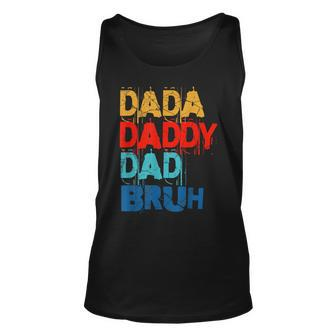 Fathers Day 2023 Funny Dad Daddy Retro Unisex Tank Top - Seseable