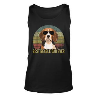 Fathers Day Beagle Dog Dad Vintage Best Beagle Dad Ever Tank Top | Mazezy