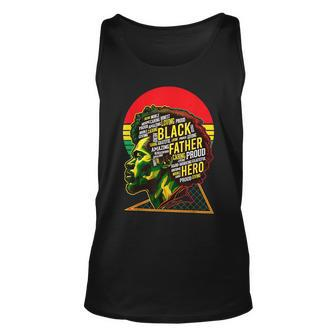 Fathers Day Black Father Afro African American Dad Vintage Unisex Tank Top - Thegiftio UK