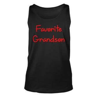 Favorite Grandson Fathers Day Unisex Tank Top | Mazezy