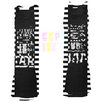 My Favorite Peeps Call Me Da Da Dad Grandpa Men Easter Tank Top | Mazezy