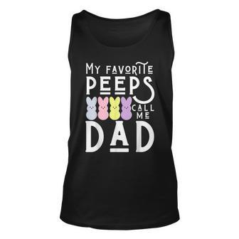My Favorite Peeps Call Me Dad Dada Daddy Easter Basket Men For Dad Tank Top | Mazezy DE