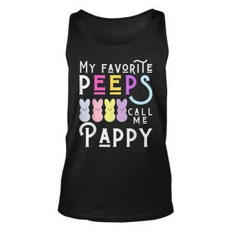 My Favorite Peeps Call Me Pappy Dad Grandpa Men Easter Tank Top | Mazezy