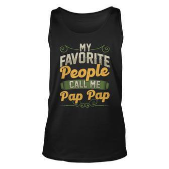 My Favorite People Call Me Pap Pap Fathers Day Tank Top | Mazezy CA