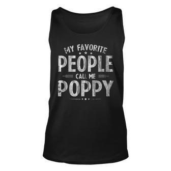 My Favorite People Call Me Poppy For Grandpa Tank Top | Mazezy