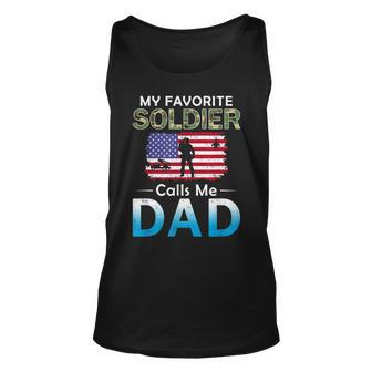 My Favorite Soldier Calls Me Dadproud Army Dad Tank Top | Mazezy