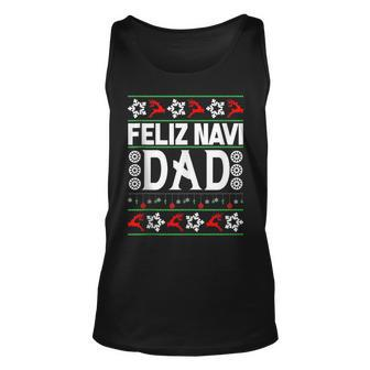 Feliz Navi Dad-Navidad Ugly Christmas Sweater Tank Top - Monsterry UK