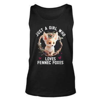 Fennec Fox Cute Fennic Foxes Fenec Animal Fox Lover Unisex Tank Top - Monsterry UK