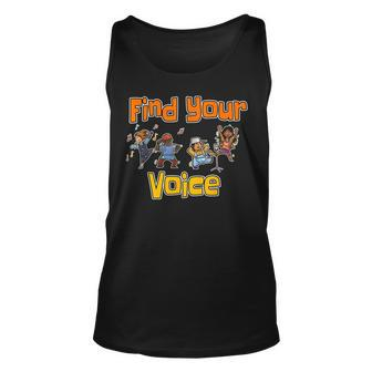 Find Your Voice Summer Reading Program 2023 Library Books Unisex Tank Top | Mazezy