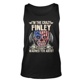 Finley Name Gift Im The Crazy Finley Unisex Tank Top - Seseable