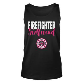 Firefighter Girlfriend For Support Of Your Fireman Unisex Tank Top | Mazezy CA