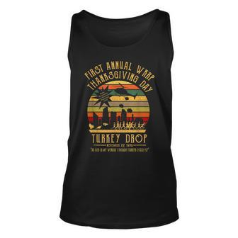 First Annual Wkrp Thanksgiving Day Turkey Drop 22Nd November For Turkey Lovers Tank Top | Mazezy