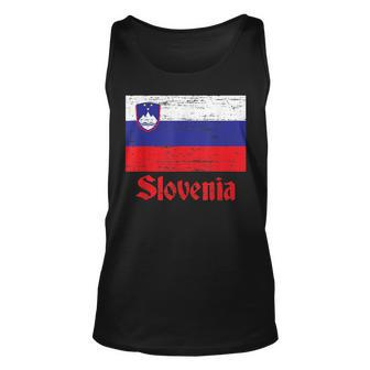 Flag Of Slovenia Slovenian Flag Pride Unisex Tank Top | Mazezy