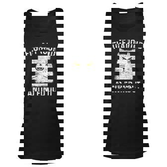 Fluff Around And Find Out Cat Adult Humor Humor Tank Top | Mazezy