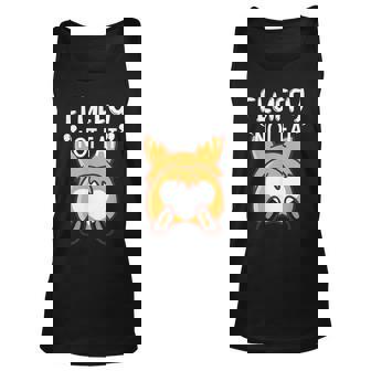 Fluffy Not Fat Pembroke Welsh Corgi Dog And Pet Owners Tank Top | Mazezy